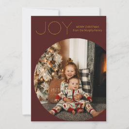 Modern Joy Minimalist-Helgdag-kort Julkort