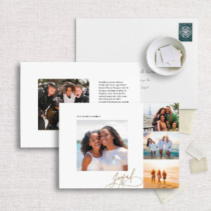 Modern Joy Multi-Photo-Helgdag Card Julkort