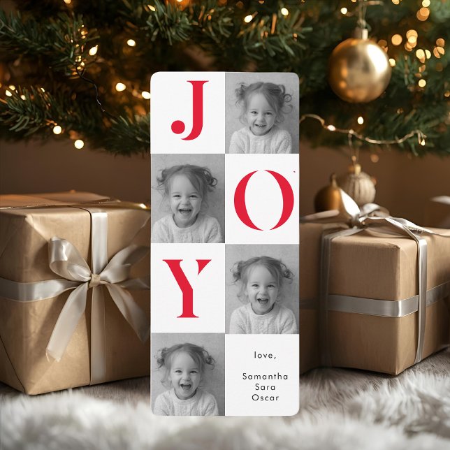"Modern JOY Photo jul" | Fet Red Helgdag (Skapare uppladdad)