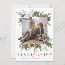 Modern jul 1 Foto Vinter Ram Holiday Kort