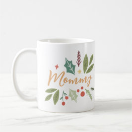 Modern jul Berries Foliage Mamma Gift Kaffemugg