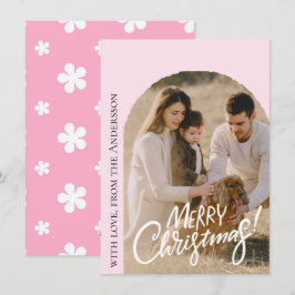 Modern Jul Foto Julkort