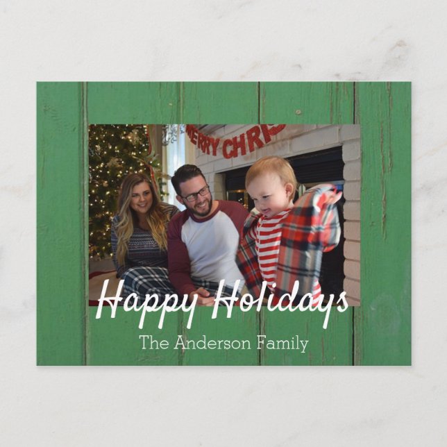 Modern jul Glad helg Photo (Framsida)