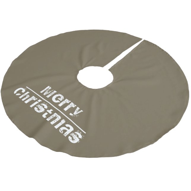 Modern jul-Helgdag Julgransmatta Borstad Polyester (Vinklad)