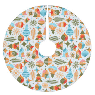 Modern jul julgransmatta borstad polyester