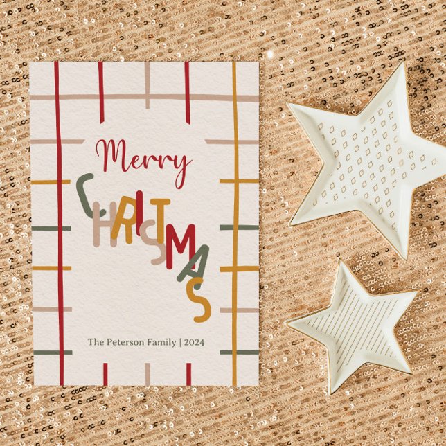 Modern jul julkort (Skapare uppladdad)