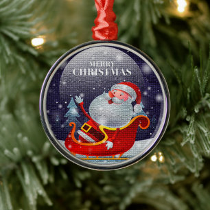 Modern jul Jultomten Gift Julgransprydnad Metall