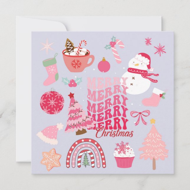 Modern jul kort (Framsida)