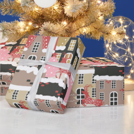 Modern jul Kväll Presentpapper