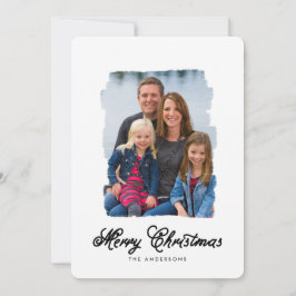 Modern jul målad | Helgdag-fotokort Julkort