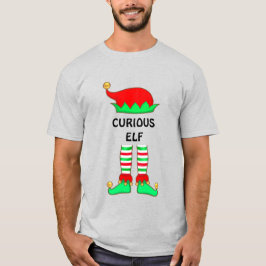 Modern jul nyfiken tomte t-shirt