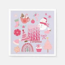 Modern jul pappersservett