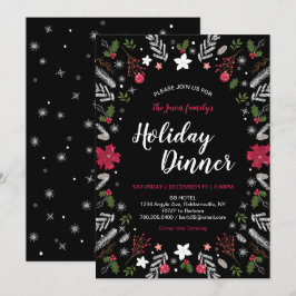 Modern jul Party, inbjudan till Julfest