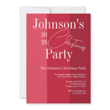 Modern jul Party Red Rand