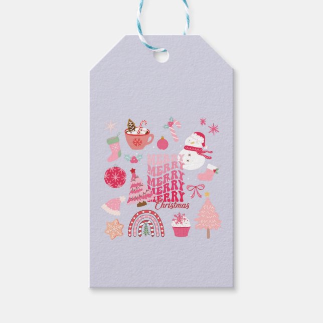 Modern jul presentetikett (Framsidan)