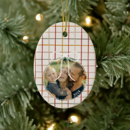 Modern jul Rand One Photo Julgransprydnad Keramik