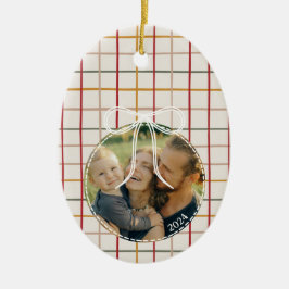 Modern jul Rand One Photo Julgransprydnad Keramik