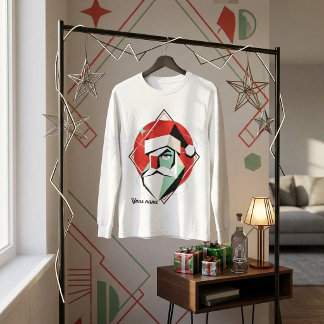 Modern jul Santa Grafisk skjorta T Shirt