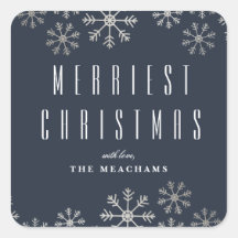 Modern jul silver snöflinga