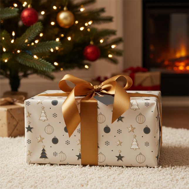 Modern jul sömlös mönster presentpapper (Skapare uppladdad)