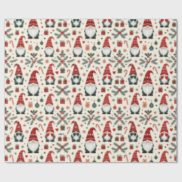 Modern Jul Söt Tomte Holiday Roligt Presentpapper