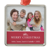 Modern jul Sprig Berries Photo Red