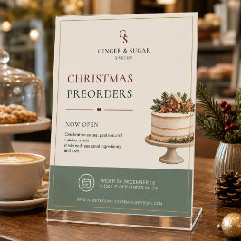 Modern julbakery förhandsbeställning reklamblad