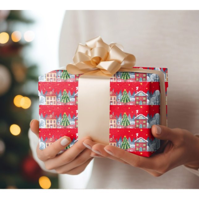 Modern julby presentpapper (Skapare uppladdad)