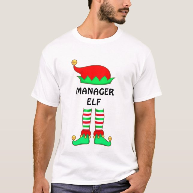 Modern julchef Elf T-Shirt (Framsida)