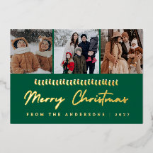Modern julcollage med flera foton God Jul