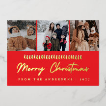 Modern julcollage med flera foton - God Jul