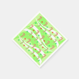 Modern juldesign för Polkagrisar Pappersservett