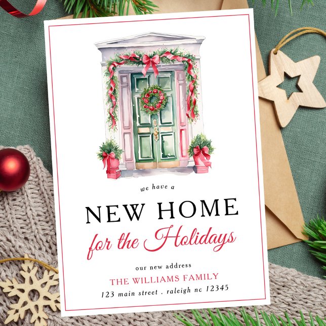 Modern juldörr - ny Flytta i hemmet Meddelande (Skapare uppladdad)