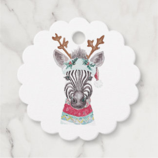 Modern julfärgning gåvor etiketter