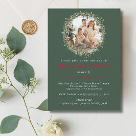 Modern julfest för julkrans inbjudningar