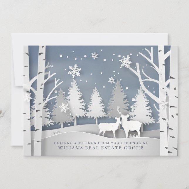 Modern julförening, företag Hälsning Julkort (Framsida)