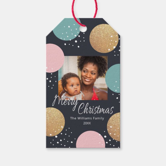 Modern julfotboll presentetikett (Framsidan)