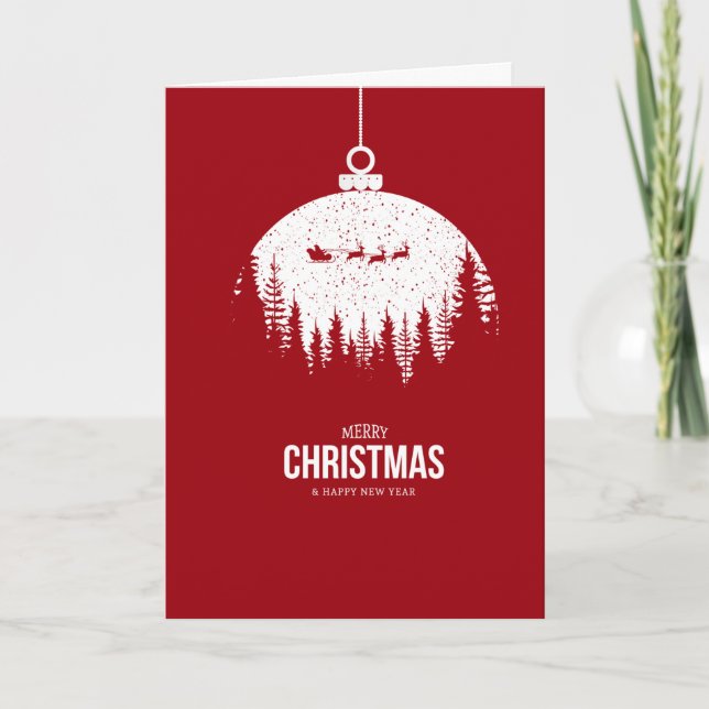 Modern julfotkort - Helgdag Helgkort (Framsida)