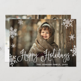 Modern julFOTO Hälsning Julkort