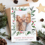 Modern Julfoto - minimalistskript Julkort<br><div class="desc">Fira julhelgen med vårt moderna fotopriskort med minimala skript. Med det här kortet kombineras contemporaryns utformning med värmen hos ett omhuldat familjefoto. Eleganten, den minimalistiska manusattypografin tillför en del sofistikering till dina semesterhälsningar. Den rena och oklanderliga designen gör att det valda fotot kan skina, skapar det på perfekten för att...</div>