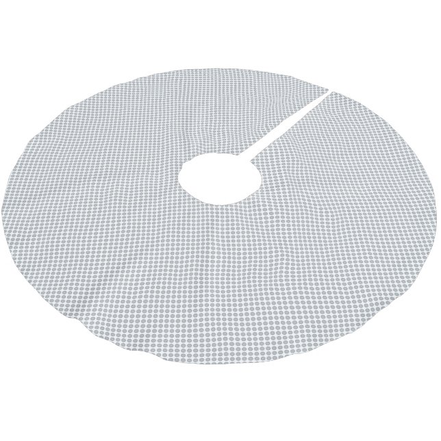 Modern julgrå mönstrad presentförpackning julgransmatta borstad polyester (Vinklad)