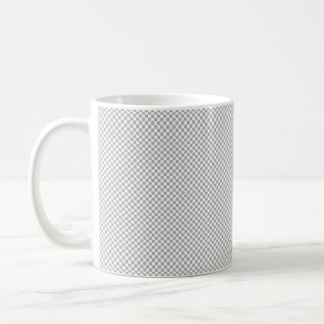 Modern julgrå mönstrad presentförpackning kaffemugg (Vänster)