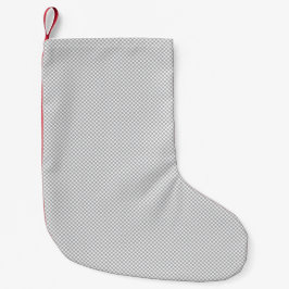 Modern julgrå mönstrad presentförpackning liten julstrumpa