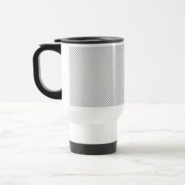 Modern julgrå mönstrad presentförpackning resemugg
