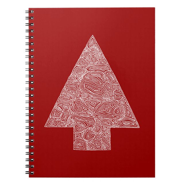Modern Julgran Anteckningsbok (Framsidan)