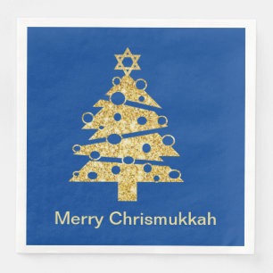 Modern julgran Chrismukkah Pappersservett