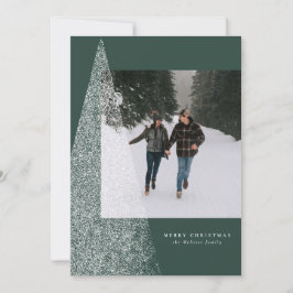 Modern Julgran - en fotogrönt Julkort