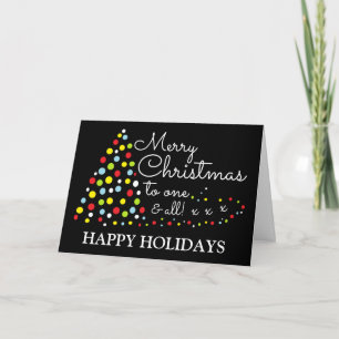 Modern Julgran, Glad helg Helgdag Card