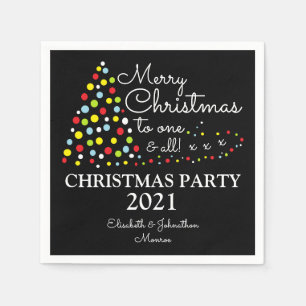 Modern Julgran, jul Party Napkin Pappersservett