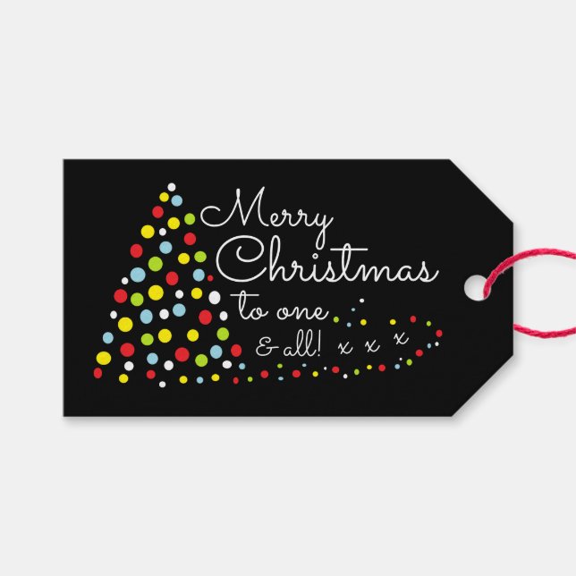 Modern Julgran, Juletiketter Presentetikett (Framsidan (Horisontell))